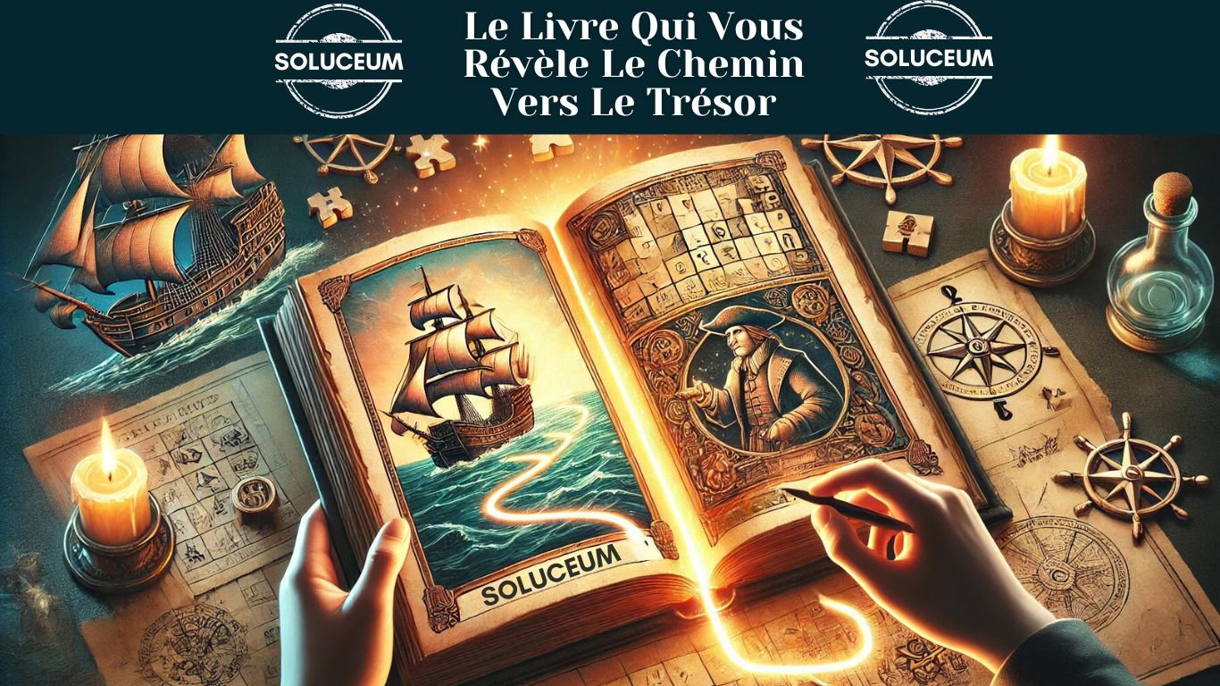 Image représentant le livre du Soluceum L’Énigme d’Euskadi, illustrant la poursuite de l'aventure après la découverte du trésor. Une invitation à explorer, apprendre, et comprendre les solutions du trésor d'euskadi à son rythme.