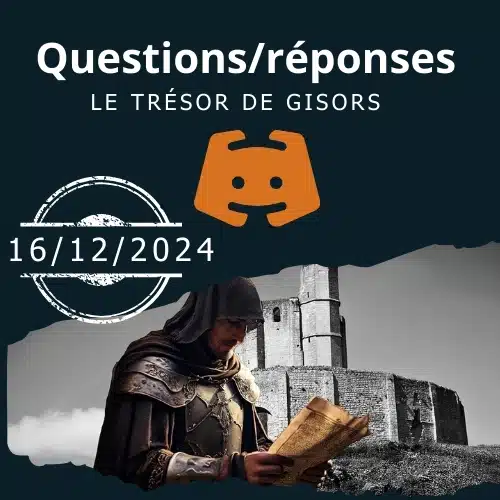 "Session Discord autour du Trésor de Gisors, échanges communautaires sur les énigmes et les mystères de la chasse au trésor