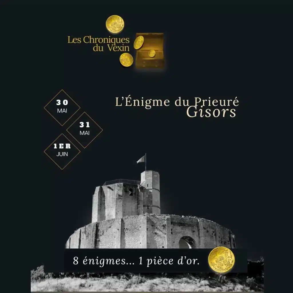 alt="Vue du château servant de décor à l'escape game dans la ville de Gisors"