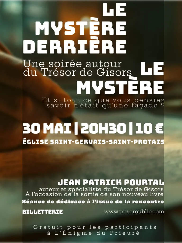 alt="Conférence Trésor de Gisors animée par Jean-Patrick Pourtal à l’église Saint-Gervais-Saint-Protais"